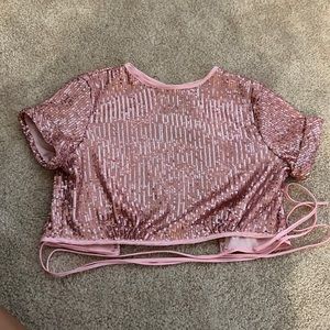 Lioness pink sparkly top